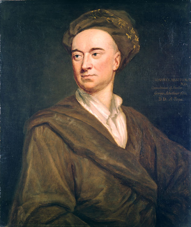 John Arbuthnot (1667-1735). Arbuthnot -- amellett, hogy orvosként praktizált -- kora jelentős irodalmi levelezője és politikai szatíraírója volt, fél-hobbi matematikus, fordító és mellesleg az Angliát megszemélyesítő John Bull figurájának kitalálója.